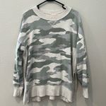 Aerie Muted Camo Side Slit Crew Neck | Size Medium Photo 0