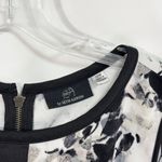 Seth Aaron Plus Size 20W Dress Sleeveless A Line Floral Scuba White Black 814 Photo 6