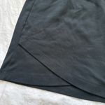 SO High Waisted Ruched Crossover Hem Bodycon Mini Black Casual Skirt Photo 4