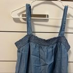 American Eagle Old Navy Blue Flowy Tank Top Photo 3