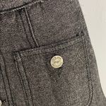 MGR Metallic silver gray button up shimmer mini skirt Size 0 Photo 1