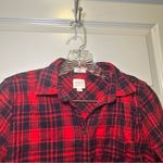J.Crew Factory Red/Navy Plaid Boy Fit Button Up Shirt size SP Photo 2