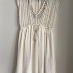 ZARA NWOT  POLKADOT SHEER BEADED MINI DRESS Photo 8