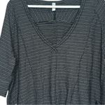 Free People FP Movement Black Striped Cropped V Photo 1