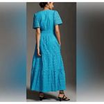 Anthropologie NWT  The somerset Maxi Dress: Eyelet Edition Blue Size XS Photo 11