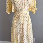 Faithfull the Brand Revolve  Farrah Santa Maria Midi Dress‎ Size 6/Medium NWT Photo 0