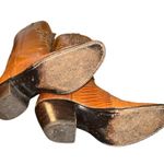 Vintage Nocona women's Western Genuine Lizard Cowgirl Boots size 5.5B Brown Photo 5