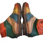 Handmade  Leather Retro Patchwork Seamed Ankle Boots, Sz EU 43 Photo 6