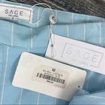 Sage  The Label Blue & White Striped Wide Leg Palazzo Pants NEW M Photo 4