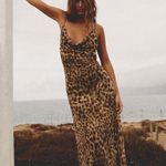 ZARA  maxi long Leopard cheetah print bodycon dress evening date coctail  Photo 9
