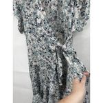 Lovestitch Floral Ruffle Midi Dress Women Small Blue Fairy Whimsical Peasant Photo 6