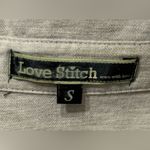 Lovestitch beige shirt, in linen fabric Photo 3