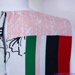 Slny NEW floral print tie neck color block sleeveless dress, 14W Photo 9