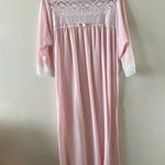 Christian Dior Nightgown Vintage Pink Lace sz L Sleepwear Loungewear Sleep Dress Photo 0