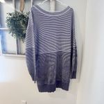 Anthropologie  Daily Practice Knit Tunic Dress Blue Stripe, Cotton, XL Photo 9