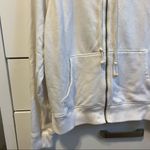 Aerie White Zip Up Sweatshirt Photo 3