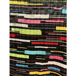 Woman’s V Neck Top Multi Color Geometric Print Stretch Large Dress Barn Black Photo 3