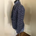 Banana Republic Womens Leopard Print Blue Blazer Size 4 Photo 3