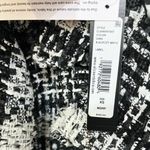 Alice + Olivia NWT Black and Off White Tweed Moto Jacket Photo 11