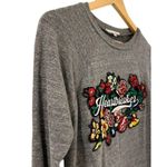Rebecca Minkoff Heartbreaker Patch Sweatshirt XXS Gray Crewneck Sweater Womens Photo 3