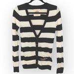 Hollister ★ Varsity Collegiate Rugby Stripe Cardigan Sweater ★ Navy White ★ S Photo 0