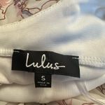 Lulus Blooms For You Pale Blush Floral Print Maxi Dress Size S Boho Spring White Photo 1