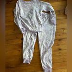 LC Lauren Conrad Pajama Top and Banded Bottoms Sleep set large purple floral Photo 1