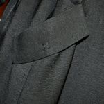 Sejour Minimalist Shawl Contemporary Lagenlook Black Crepe Duster Photo 5