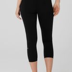 Alo Yoga Black Alo High-Waist Airbrush Capri Size Small Photo 1