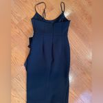 Saints + Secrets Asymmetrical Little Black Dress – M – Elegant Ruched Bow Detail Photo 1