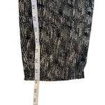 ASTR the Label Black White Print Jumpsuit Cutout Back Large Neutral Minimalist Photo 14