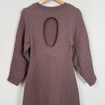 Free People  Gabby Seamless Midi Dress Women's M/L Chocolate Brown Textured NWT Photo 11