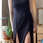 Vintage black midi dress with high slits 🖤 Size 6 Photo 1