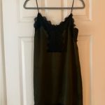 Stradivarius  Green and Black Chemise Modern Minimalist Sleepwear Photo 1