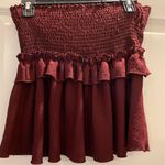 Vestique Burgundy Ruffle Skirt Photo 0