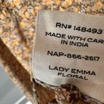 Doen Lady Emma Floral Baudoin Dress Yellow Size XS Photo 10