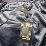 Torrid  Women’s Size 2 Navy Blue Blazer NWT Stretch One Button Lined Jacket Photo 2