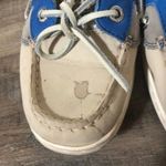 Sperry  Topsider Mesh Side Leather Boat Shoe with Bright Blue Detail 8 Photo 1