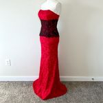Vintage Gothic Prom Dress Red Photo 3