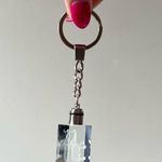 Crystal Elephant Keychain with Silver Tone Hardware and Light Up Feature Photo 0