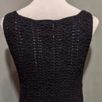 Anthropologie Far Away From Close Black Crochet Knit Sweater Tunic Dress Size XS Photo 3