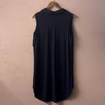 Topshop  Maternity Dark Navy Blue Button-Down Shirt Dress Size 8 EUC Photo 1