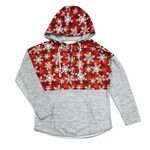 Grey Buffalo Plaid Snowflake Hooded Sweater Size 2XL Gray Photo 9