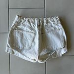 LF  - Furst of a Kind - Vintage White Denim Shorts with elastic band Photo 2