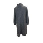 White + Warren Heather Gray 100% Cashmere Turtleneck Dress Large Cozy Minimalist Photo 2