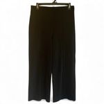 Ann Taylor  Weekend Collection Wide Leg Pant Women S Black Pockets Side Sip Boho Photo 2