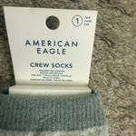 American Eagle  Outfitters AE Green Raccoon Fair Isle Super Soft Crew Socks NWT Photo 2