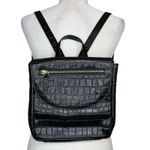Ashwood London Bag Black Croc Embossed Leather Backpack‎ Purse Photo 1