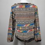 Berek Multicolpred Southwestern Jacquard Tapestry Blazer Size Medium Photo 4