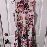 French Atmosphere Floral Sleeveless Skater Dress Size Large Photo 4